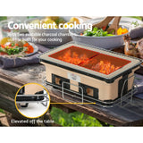 Home & Garden > BBQ Grillz Ceramic BBQ Grill Smoker Hibachi Japanese Tabletop Charcoal Barbecue