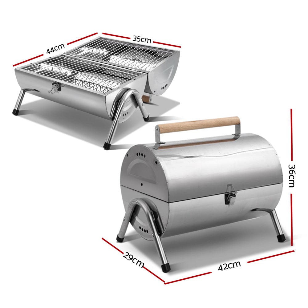 Home & Garden > BBQ Grillz Portable BBQ Drill Outdoor Camping Charcoal Barbeque Smoker Foldable