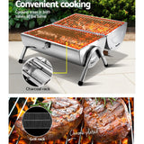 Home & Garden > BBQ Grillz Portable BBQ Drill Outdoor Camping Charcoal Barbeque Smoker Foldable