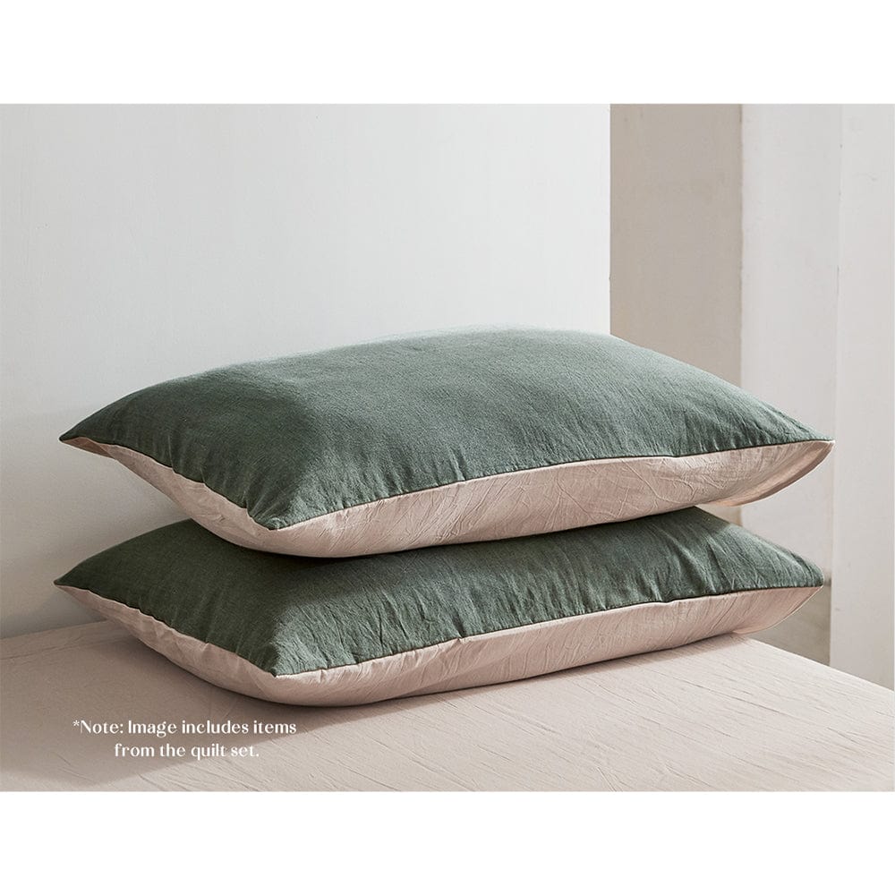 Home & Garden > Bedding Cosy Club Sheet Set Cotton Sheets Double Green Beige