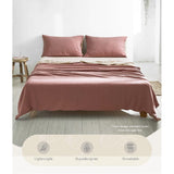 Home & Garden > Bedding Cosy Club Sheet Set Cotton Sheets King Vanilla Rhubarb