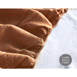 Home & Garden > Bedding Cosy Club Sheet Set Cotton Sheets Single Orange Brown