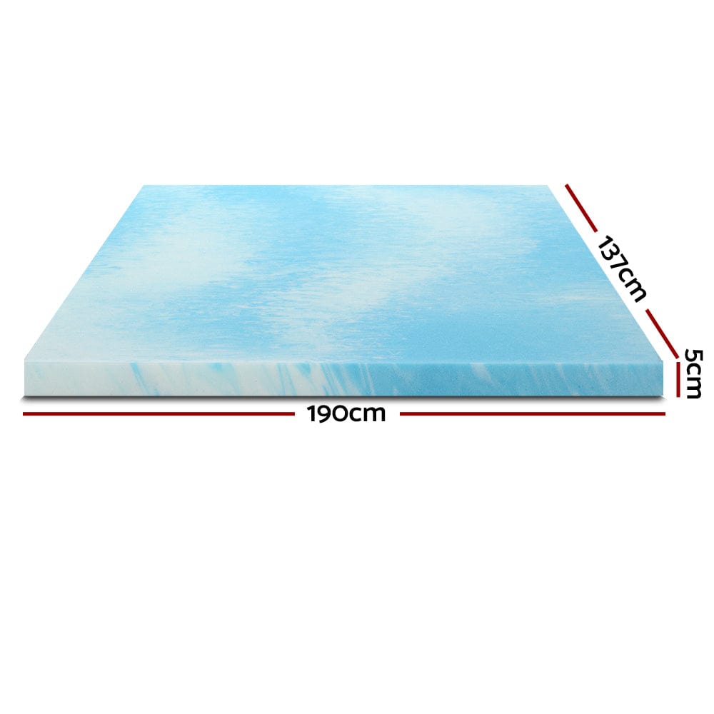 Home & Garden > Bedding Giselle Bedding 11-zone Memory Foam Mattress Topper 8cm - Double