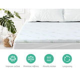 Home & Garden > Bedding Giselle Bedding 11-zone Memory Foam Mattress Topper 8cm - Single