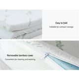 Home & Garden > Bedding Giselle Bedding 11-zone Memory Foam Mattress Topper 8cm - Single