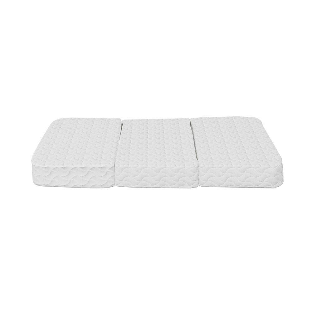 Home & Garden > Bedding Giselle Foldable Gel Foam Mattress Folding Baby Bed Floor Mat Travel Cot Bamboo