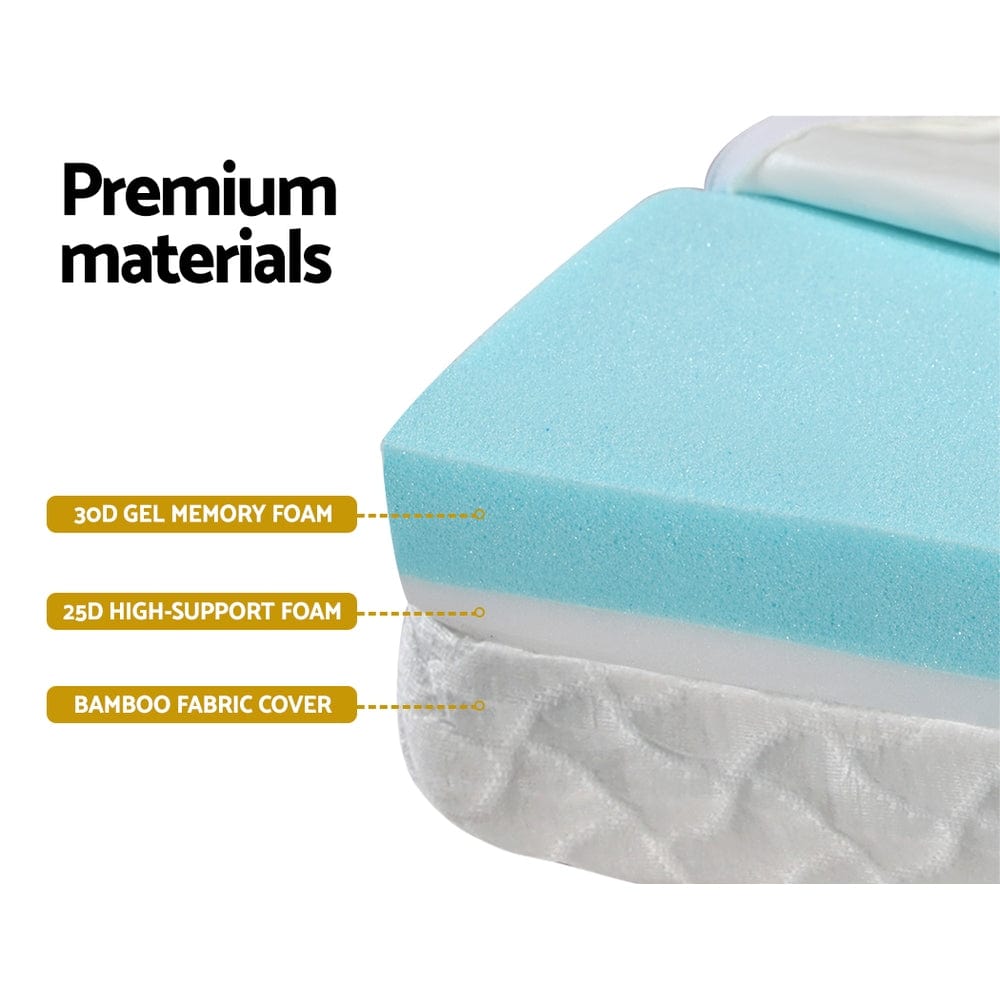 Giselle Foldable Gel Foam Mattress Folding Baby Bed Floor Mat Travel C Impulse Imports