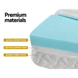 Home & Garden > Bedding Giselle Foldable Gel Foam Mattress Folding Baby Bed Floor Mat Travel Cot Bamboo