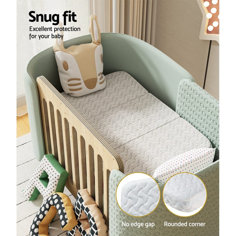 Home & Garden > Bedding Giselle Foldable Gel Foam Mattress Folding Baby Bed Floor Mat Travel Cot Bamboo