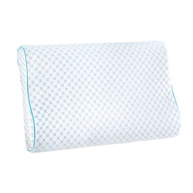 Home & Garden > Bedding Giselle Memory Foam Pillow Ice Silk Cover Contour Pillows Cool Cervical Support