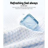 Home & Garden > Bedding Giselle Memory Foam Pillow Ice Silk Cover Contour Pillows Cool Cervical Support