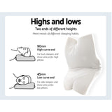 Home & Garden > Bedding Giselle Memory Foam Pillow Neck Pillows Contour Rebound Pain Relief Support