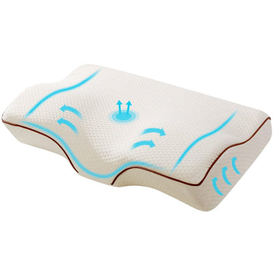 Home & Garden > Bedding Giselle Memory Foam Pillow Neck Pillows Contour Rebound Pain Relief Support