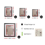 Home & Garden > DIY Artiss Photo Frames 30PCS  8x10in 5x7in 4x6in 3.5x5in Hanging Wall Frame Black