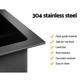 Home & Garden > DIY Cefito 30cm x 45cm Stainless Steel Kitchen Sink Under/Top/Flush Mount Black