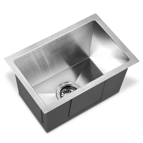 Home & Garden > DIY Cefito 30cm x 45cm Stainless Steel Kitchen Sink Under/Top/Flush Mount Silver