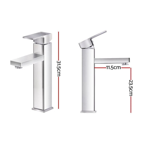 Home & Garden > DIY Cefito Basin Mixer Tap Faucet Silver