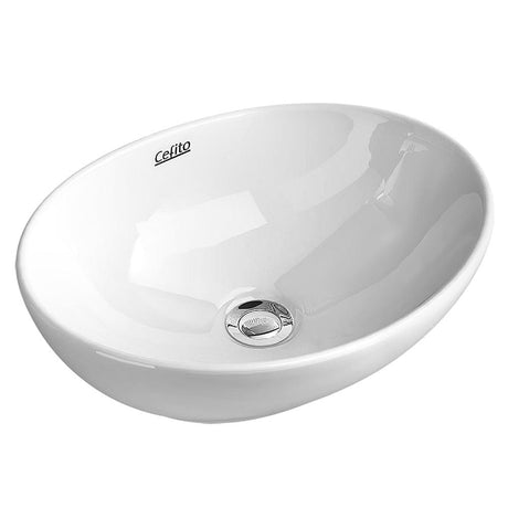 Home & Garden > DIY Cefito Ceramic Oval Sink Bowl - White