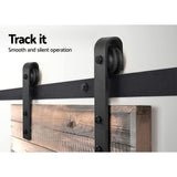 Home & Garden > DIY Cefito Sliding Barn Door Hardware Track Roller Set 3.66m Slide Office Bedroom