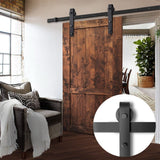 Home & Garden > DIY Cefito Sliding Barn Door Hardware Track Set 2m Roller Kit Slide Office Bedroom