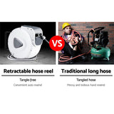 Home & Garden > Garden Tools Giantz Air Hose Reel 20m Retractable Rewind Swivel Wall Mount Compressor Garage