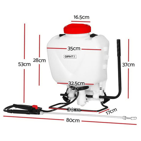 Home & Garden > Garden Tools Giantz Weed Sprayer 15L Knapsack Backpack Pesticide Spray Fertiliser Farm Garden