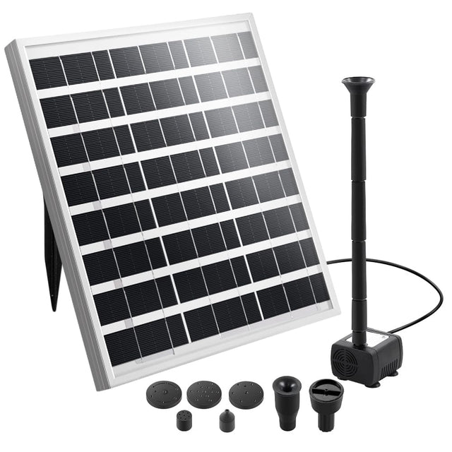 Home & Garden > Garden Tools Solar Pond Pump Powered Outdoor Garden Water Pool Kit Large Panel 8.2 FT