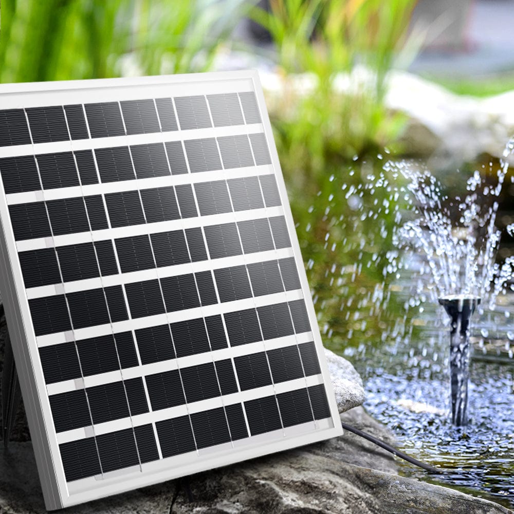 Home & Garden > Garden Tools Solar Pond Pump Powered Outdoor Garden Water Pool Kit Large Panel 8.2 FT