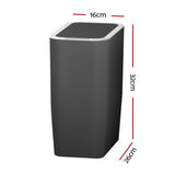 Home & Garden > Kitchen Bins Devanti Motion Sensor Bin Automatic Rubbish Bins Waste Trash Can Ash Black 9L