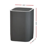 Home & Garden > Kitchen Bins Devanti Sensor Bin Motion Automatic Rubbish Bins Waste Trash Can Ash Black 9L