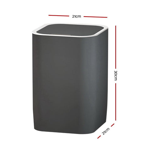 Home & Garden > Kitchen Bins Devanti Sensor Bin Motion Automatic Rubbish Bins Waste Trash Can Ash Black 9L