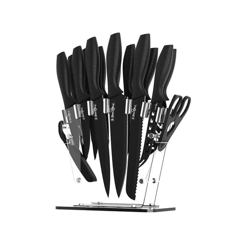 Home & Garden > Kitchenware 5-Star Chef 17PCS Kitchen Knife Set Stainless Steel Non-stick with Sharpener