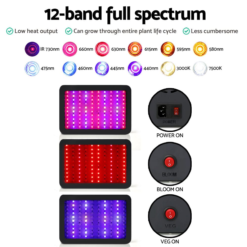 Home & Garden > Lighting Greenfingers 1000W LED Grow Light Full Spectrum