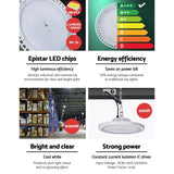 Home & Garden > Lighting Leier LED High Bay Lights Light 200W Industrial Workshop Warehouse Gym WH