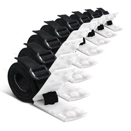 Home & Garden > Pool & Accessories Aquabuddy Pool Cover Roller Attachment Straps Kit 8PCS for Swimming Solar Pool