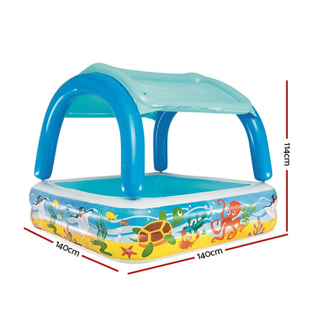 Home & Garden > Pool & Accessories Bestway Inflatable Kids Pool Canopy Play Pool Swimming Pool Family Pools