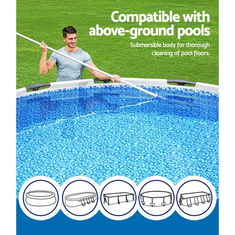 Home & Garden > Pool & Accessories Bestway Pool Cleaner Cordless with Pole Swimming Pool Automatic Vacuum 6M