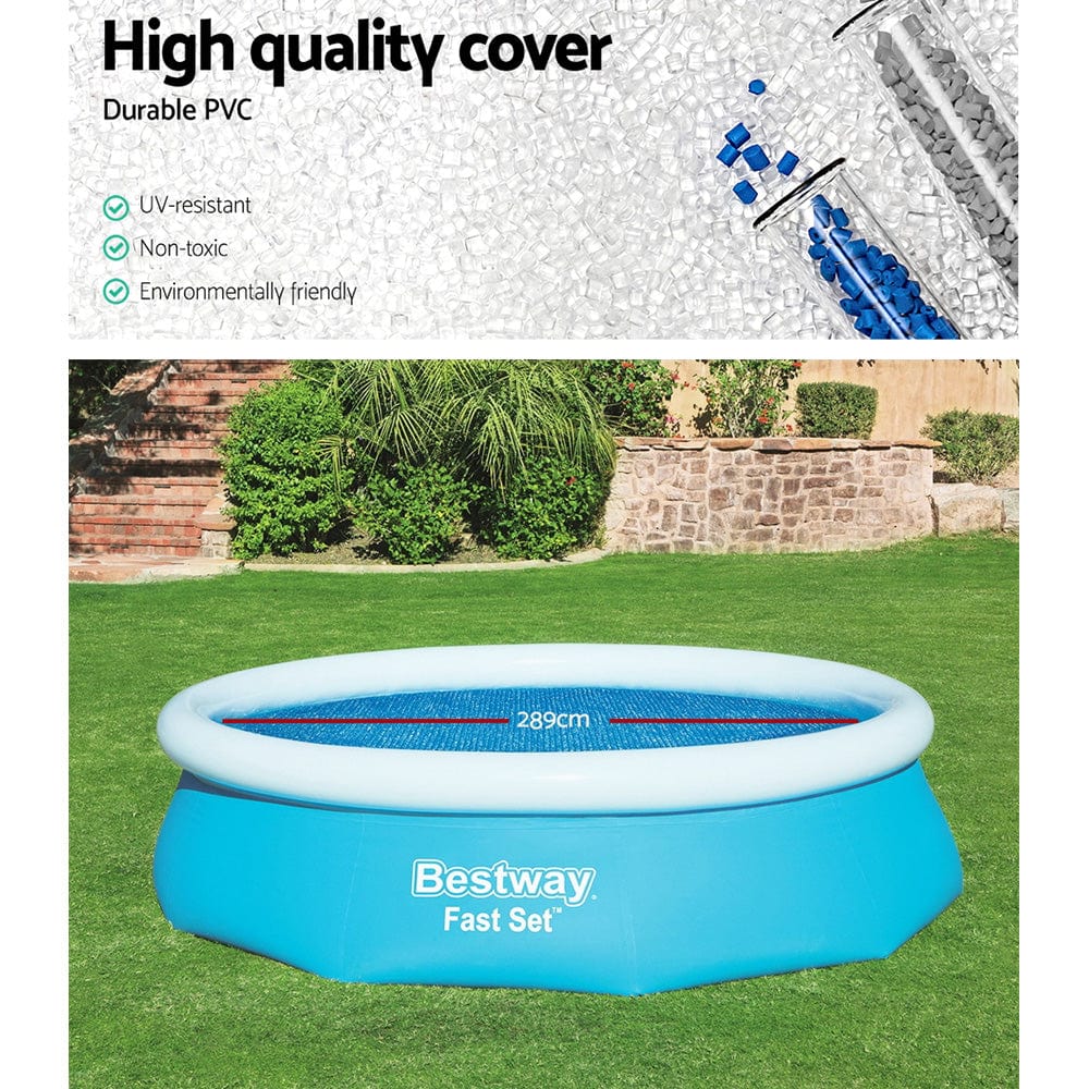 Home & Garden > Pool & Accessories Bestway Solar Pool Cover Blanket for Swimming Pool 10ft 305cm Round Pool 58241