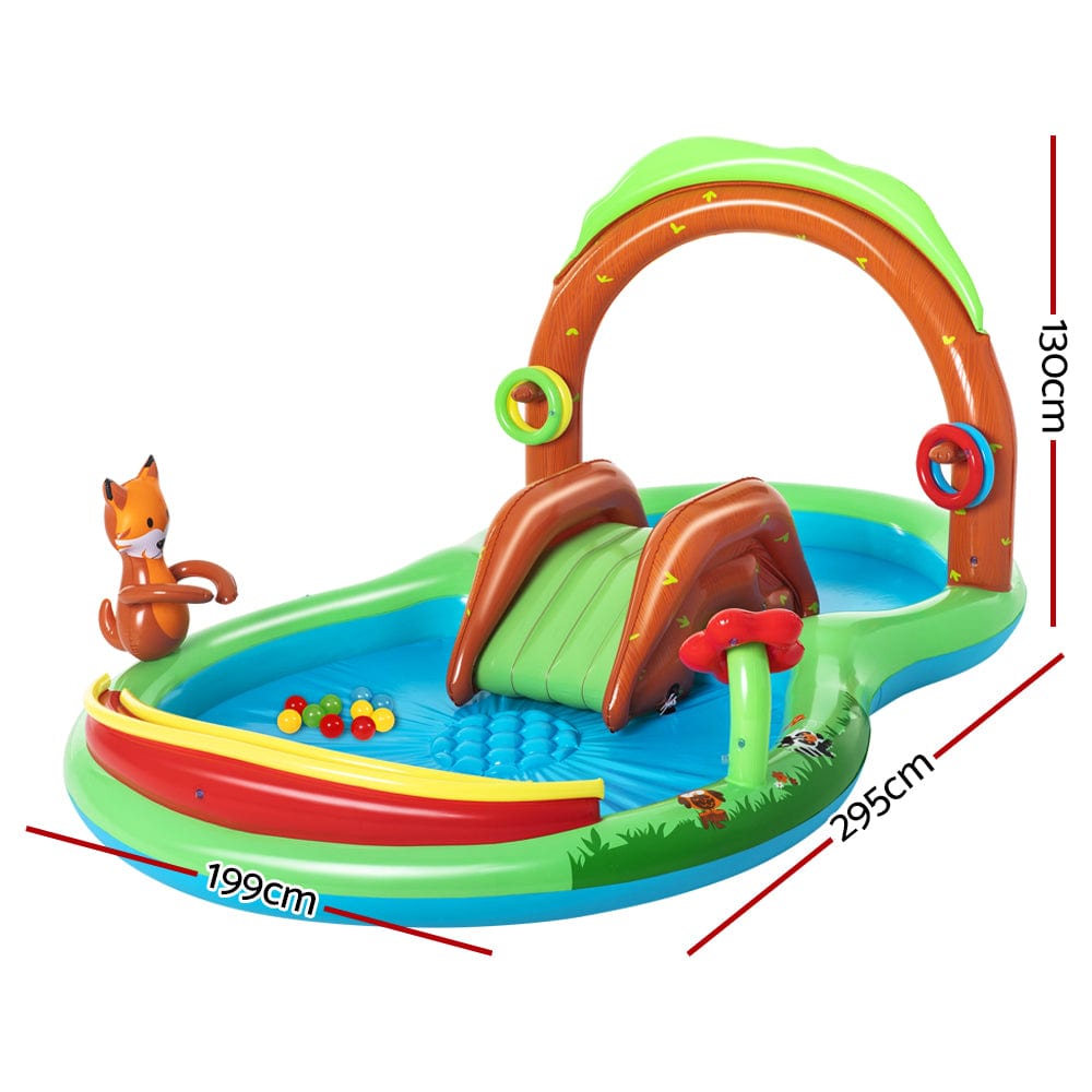 Home & Garden > Pool & Accessories Bestway Swimming Pool Above Ground Inflatable Kids Friendly Woods Play Pools