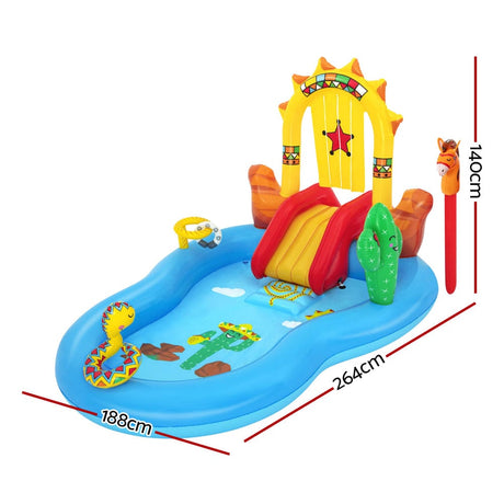 Home & Garden > Pool & Accessories Bestway Swimming Pool Above Ground Inflatable Kids Play Wild West Pools Toy Game