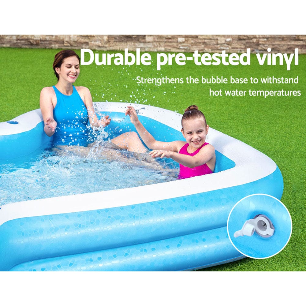 Home & Garden > Pool & Accessories Bestway Swimming Pool Kids Above Ground Inflatable Rectangular Family 3M Pools