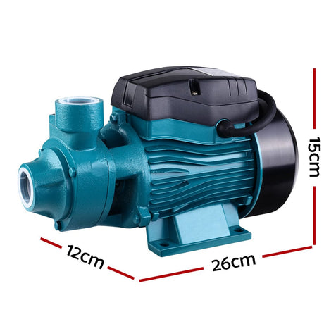 Home & Garden > Pool & Accessories Giantz Peripheral Water Pump Clean Garden Farm Rain Tank Irrigation Electric QB60