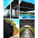 Home & Garden > Shading Instahut 1.83 x 10m Shade Sail Cloth - Black