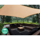 Home & Garden > Shading Instahut 2 x 4m Waterproof Rectangle Shade Sail Cloth - Sand Beige