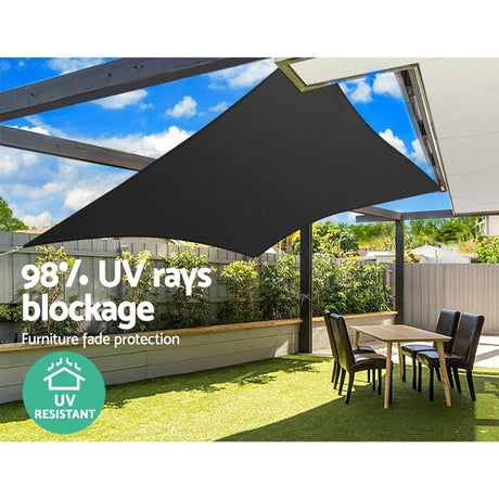 Home & Garden > Shading Instahut 280gsm 3x6m Sun Shade Sail Canopy Rectangle