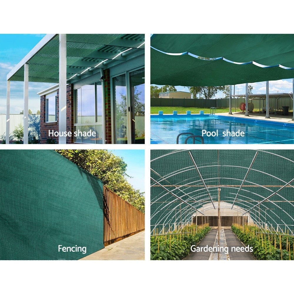 Home & Garden > Shading Instahut 50%UV Shade Cloth Shadecloth Sail Garden Mesh Roll Outdoor 3.66x10m GR