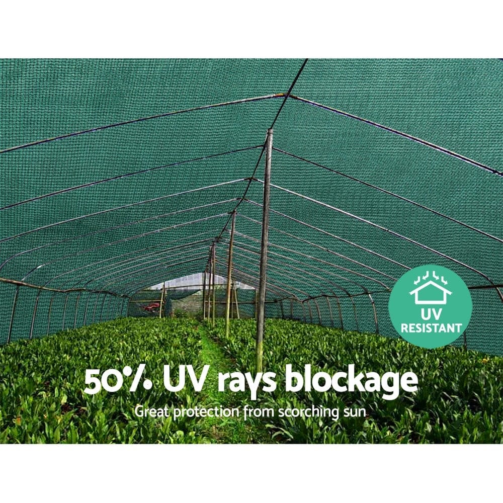 Home & Garden > Shading Instahut 50%UV Shade Cloth Shadecloth Sail Garden Mesh Roll Outdoor 3.66x10m GR