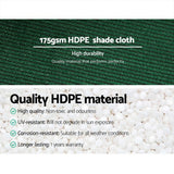 Home & Garden > Shading Instahut 70% Sun Shade Cloth Shadecloth Sail Roll Mesh Outdoor 175gsm 1.83x20m Green