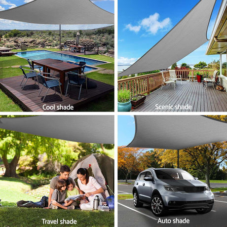 Home & Garden > Shading Instahut Shade Sail Cloth Canopy Shadecloth Awning Outdoor Rectangle 3x5M
