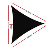 Home & Garden > Shading Instahut Sun Shade Sail Cloth Shadecloth Outdoor Canopy Triangle 280gsm 5x5x5m